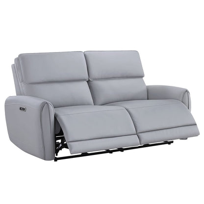 ACME Furniture - Jeromie - Power Motion Sofa  w/USB Port  - Gray Synthetic Leather - LV03335 view 1
