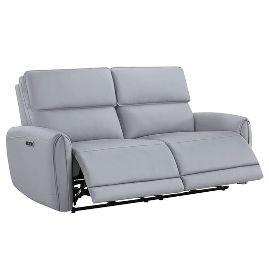 ACME Furniture - Jeromie - Power Motion Sofa  w/USB Port  - Gray Synthetic Leather - LV03335 view 1