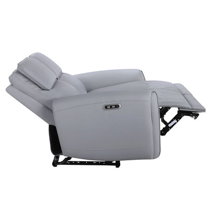 ACME Furniture - Jeromie - Power Motion Sofa  w/USB Port  - Gray Synthetic Leather - LV03335 view 3