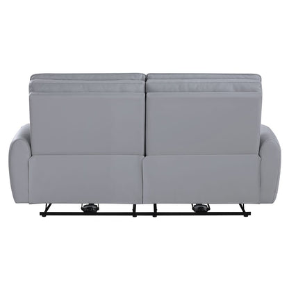 ACME Furniture - Jeromie - Power Motion Sofa  w/USB Port  - Gray Synthetic Leather - LV03335 view 4