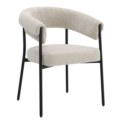 ACME Furniture - Jirina - Arm Chair (Set of 2) - Beige Chenille & Black  - DN03676 view 1