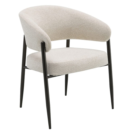 ACME Furniture - Jirina - Arm Chair (Set of 2) - Beige Chenille & Black  - DN03679 view 1