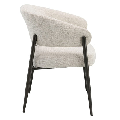 ACME Furniture - Jirina - Arm Chair (Set of 2) - Beige Chenille & Black  - DN03679 view 3