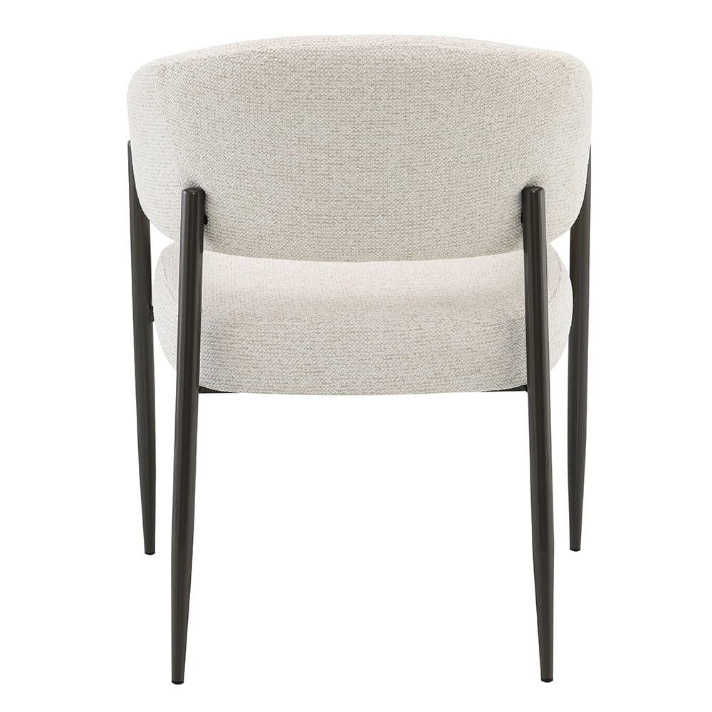 ACME Furniture - Jirina - Arm Chair (Set of 2) - Beige Chenille & Black  - DN03679 view 4