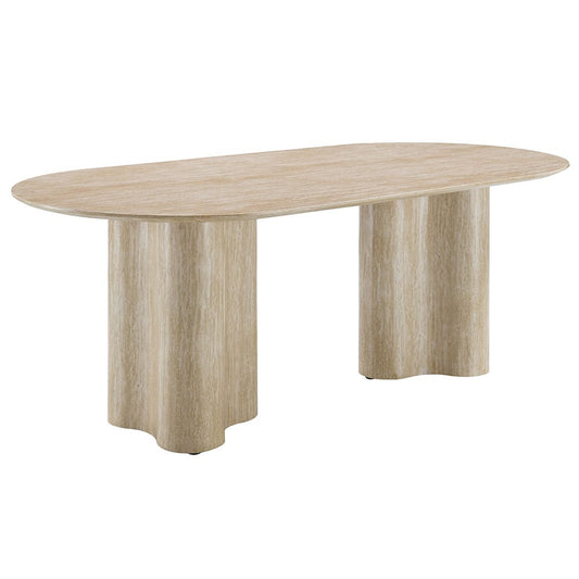 ACME Furniture - Jirina - Dining Table - Travertine Pattern  - DN03675 view 1
