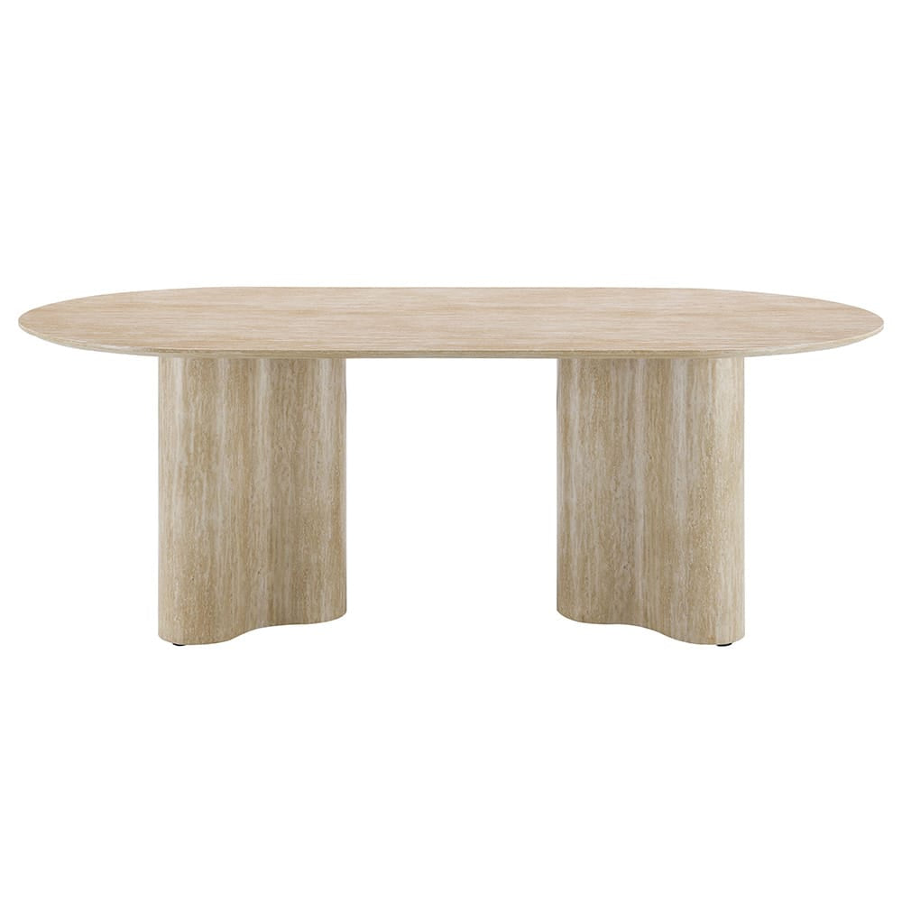 ACME Furniture - Jirina - Dining Table - Travertine Pattern  - DN03675 view 2