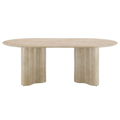 ACME Furniture - Jirina - Dining Table - Travertine Pattern  - DN03675 view 2