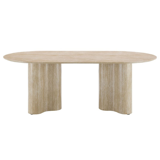 ACME Furniture - Jirina - Dining Table - Travertine Pattern  - DN03675 view 2