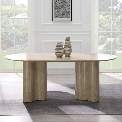 ACME Furniture - Jirina - Dining Table - Travertine Pattern  - DN03675 view 5