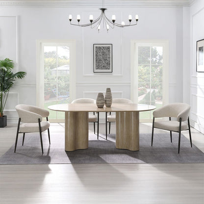 ACME Furniture - Jirina - Dining Table - Travertine Pattern  - DN03675 view 9