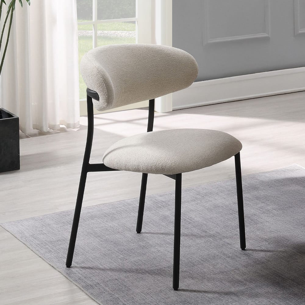 ACME Furniture - Jirina - Side Chair (Set of 2) - Beige Chenille - DN03677 view 5