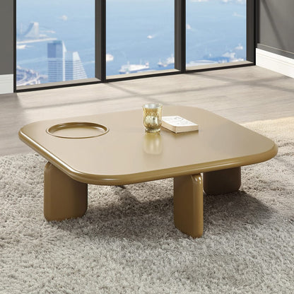 ACME Furniture - Joane - Coffee Table - Yellowish Brown & Light Gray High Gloss  - LV03745 view 4