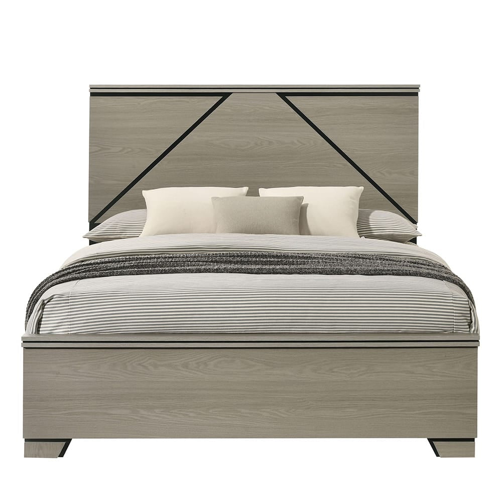 ACME Furniture - Joanna - Queen Bed w/LED - Weathered Gray  - BD05142Q view 2