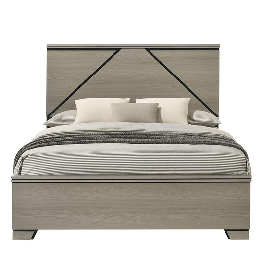 ACME Furniture - Joanna - Queen Bed w/LED - Weathered Gray  - BD05142Q view 2