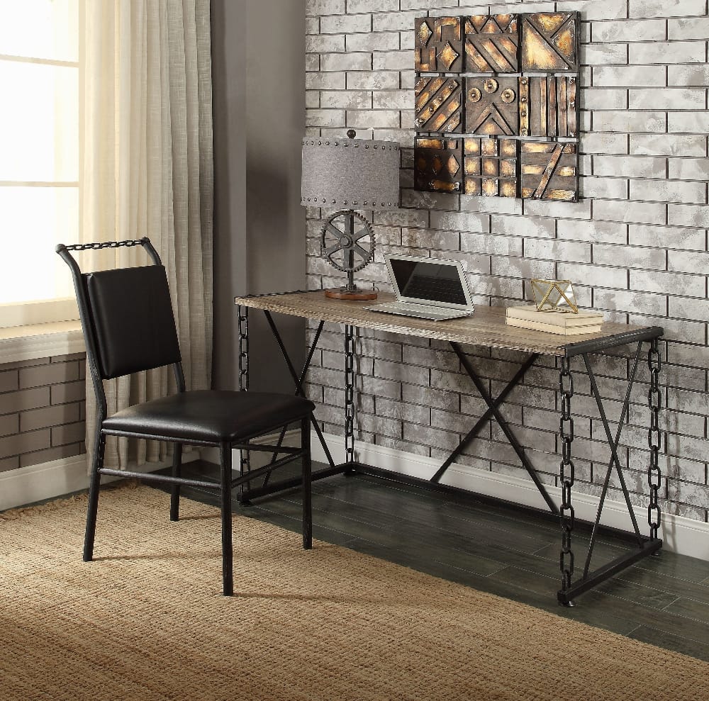 ACME Furniture - Jodie Console Table - Rustic Oak & Antique Black - AC00905 view 6