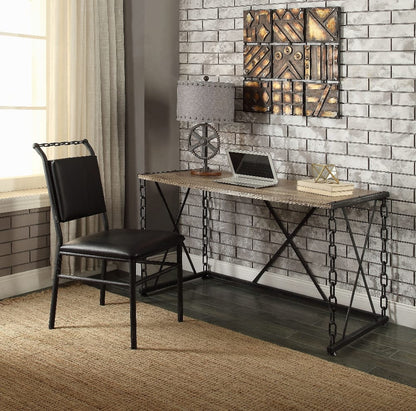 ACME Furniture - Jodie Console Table - Rustic Oak & Antique Black - AC00905 view 6