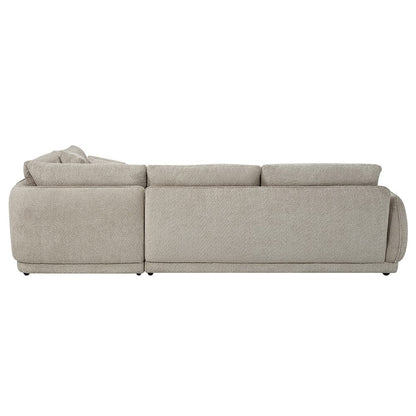 ACME Furniture - Jonina - Sectional Sofa w/4 Pillows - Beige Chenille - LV04840 view 4