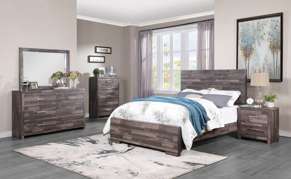 ACME Furniture - Juniper - Eastern King Bed - Dark Cherry - 22157EK view 3