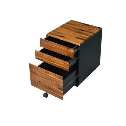 ACME Furniture - Jurgen - File Cabinet - Oak & Black - 92913 view 3