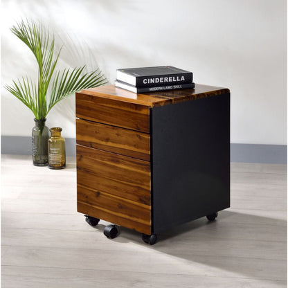 ACME Furniture - Jurgen - File Cabinet - Oak & Black - 92913 view 4