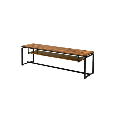 ACME Furniture - Jurgen - TV Stand - Oak & Black Metal - 91375 view 1