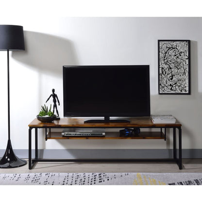 ACME Furniture - Jurgen - TV Stand - Oak & Black Metal - 91375 view 3