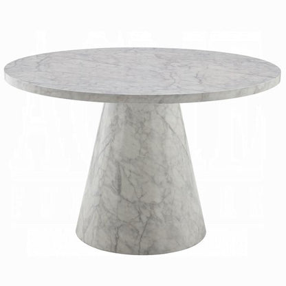 ACME Furniture - Kacey Round Dining Table - Engineered Stone Finish - DN03715 view 1