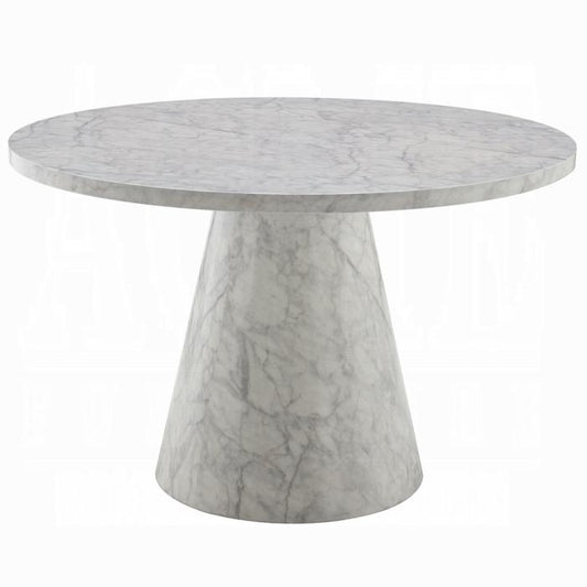 ACME Furniture - Kacey Round Dining Table - Engineered Stone Finish - DN03715 view 1