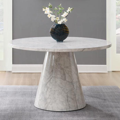 ACME Furniture - Kacey Round Dining Table - Engineered Stone Finish - DN03715 view 3