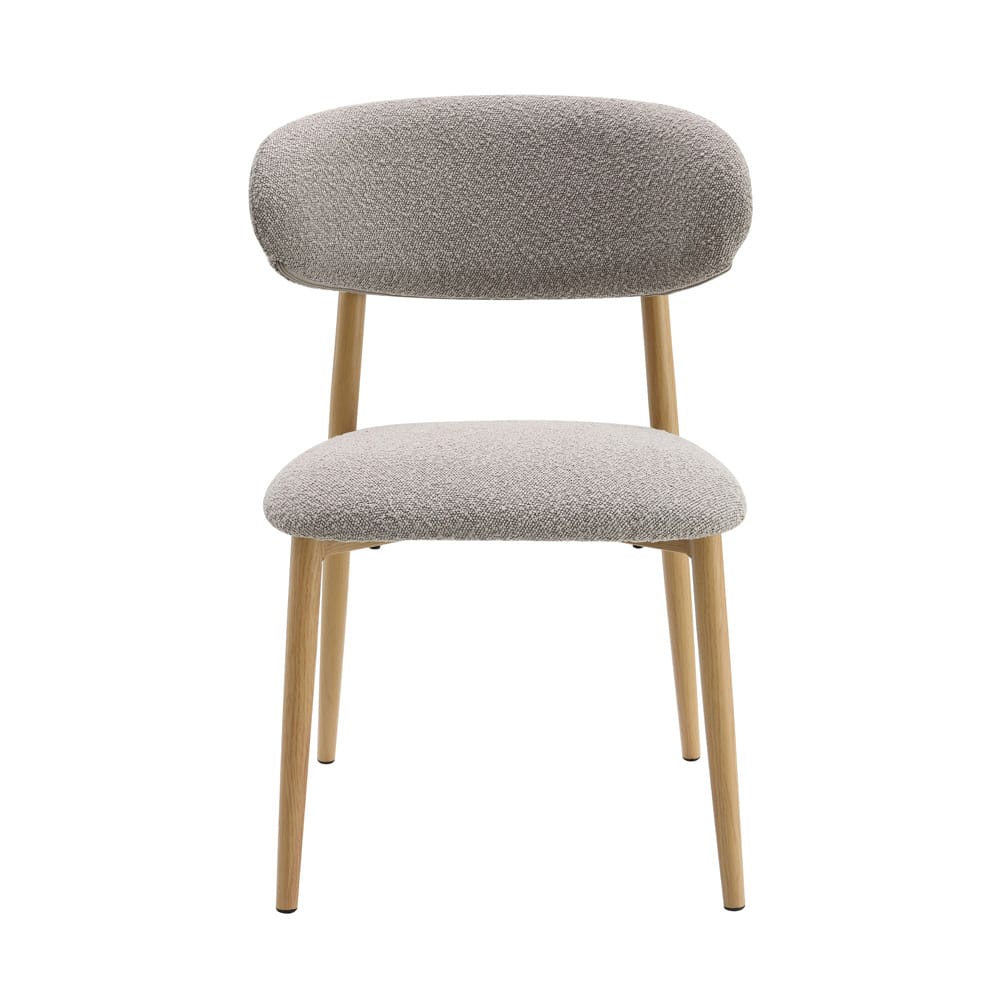 ACME Furniture - Kacey - Side Chair (Set of 2) - Gray Boucle & Natural  - DN03716A view 2
