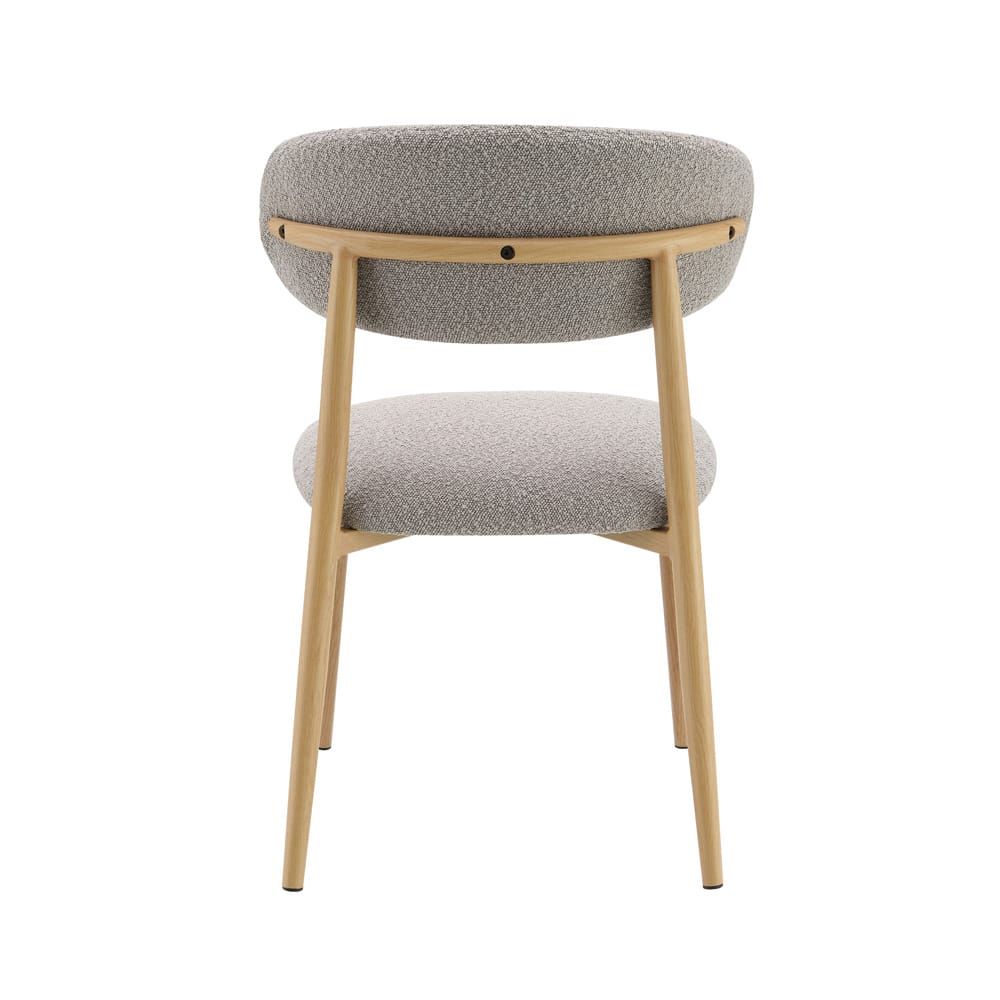 ACME Furniture - Kacey - Side Chair (Set of 2) - Gray Boucle & Natural  - DN03716A view 4