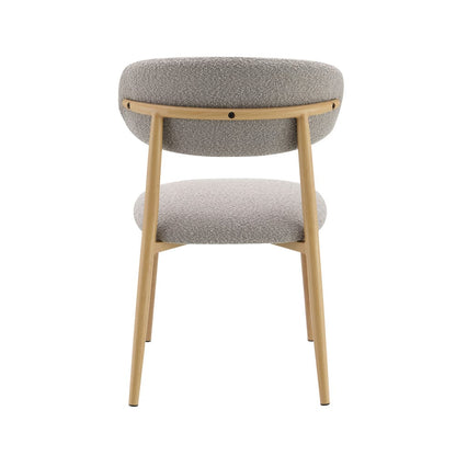 ACME Furniture - Kacey - Side Chair (Set of 2) - Gray Boucle & Natural  - DN03716A view 4