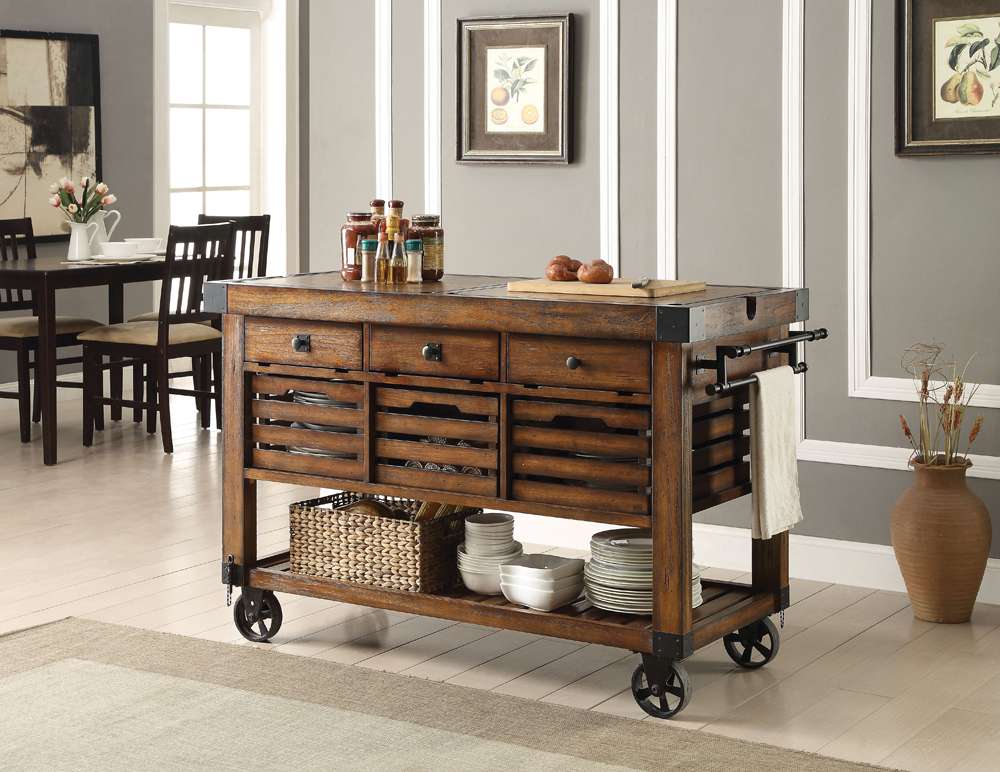 ACME Furniture - Kaif Kitchen Cart - 98184 view 8