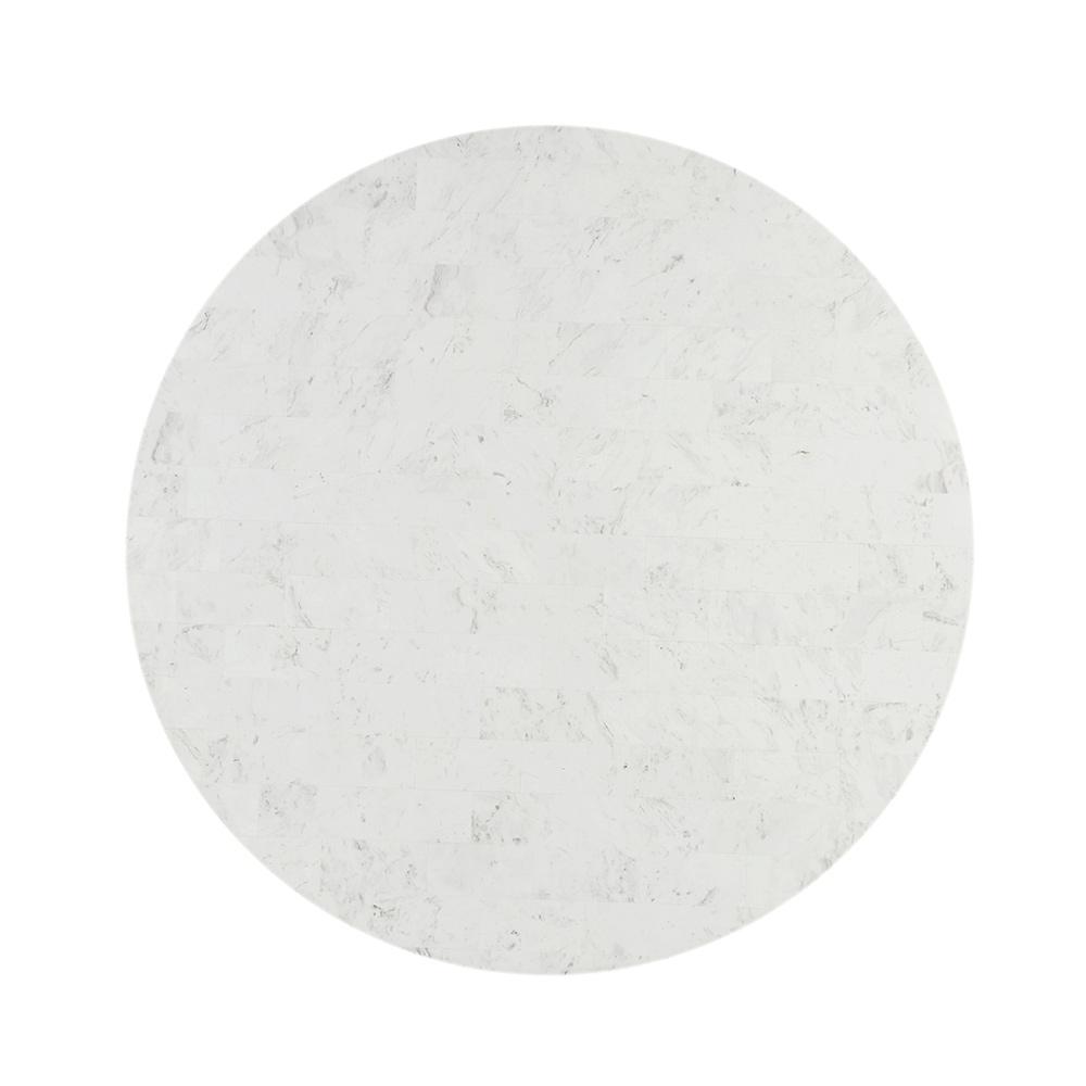 ACME Furniture - Kala Round Dining Table w/Marble Top - Natural Marble Top & Oak Finish - DN02390 view 2
