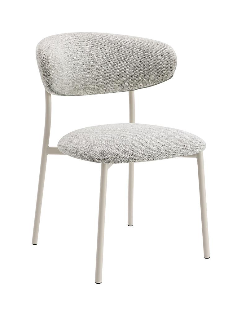 ACME Furniture - Kalam Side Chair (Set of 2) - Gray Fabric & Beige Finish - DN02706 view 1