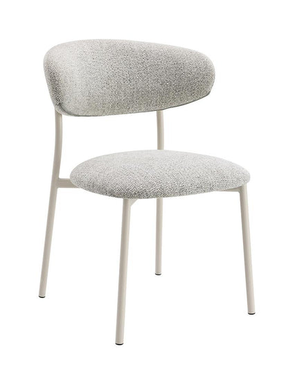 ACME Furniture - Kalam Side Chair (Set of 2) - Gray Fabric & Beige Finish - DN02706 view 1