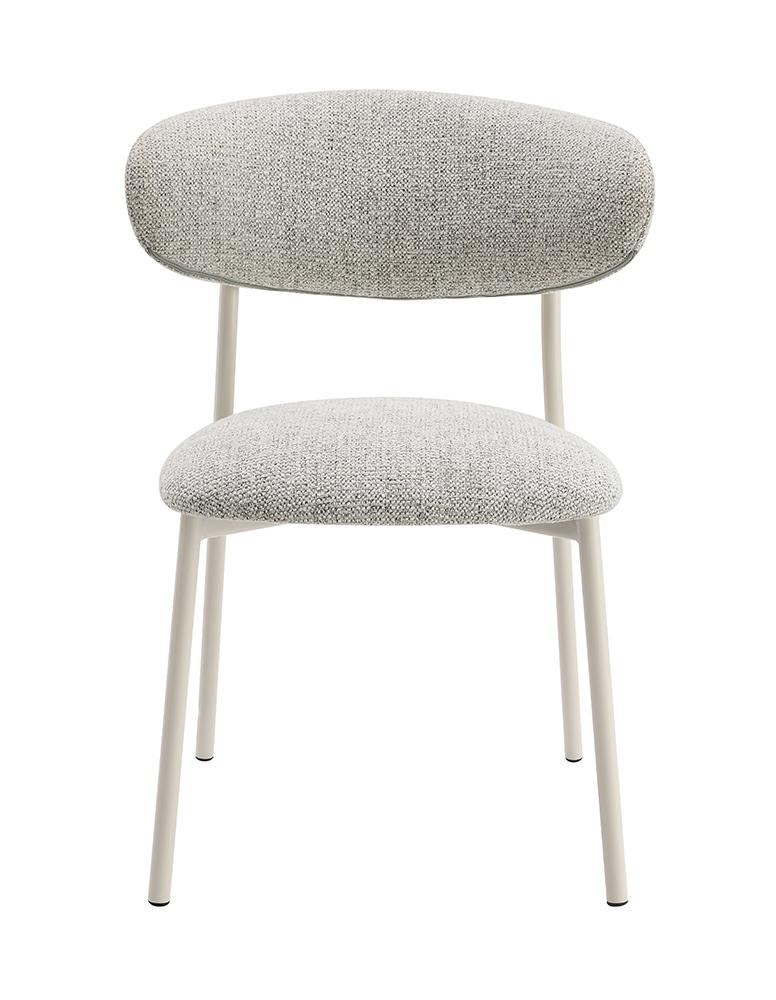 ACME Furniture - Kalam Side Chair (Set of 2) - Gray Fabric & Beige Finish - DN02706 view 2
