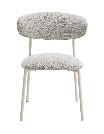 ACME Furniture - Kalam Side Chair (Set of 2) - Gray Fabric & Beige Finish - DN02706 view 2