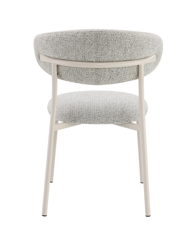 ACME Furniture - Kalam Side Chair (Set of 2) - Gray Fabric & Beige Finish - DN02706 view 4