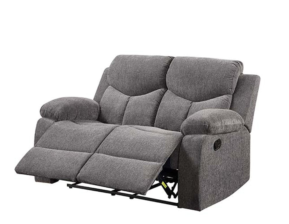 ACME Furniture - Kalen - Motion Loveseat - Gray Chenille - 55443 view 4