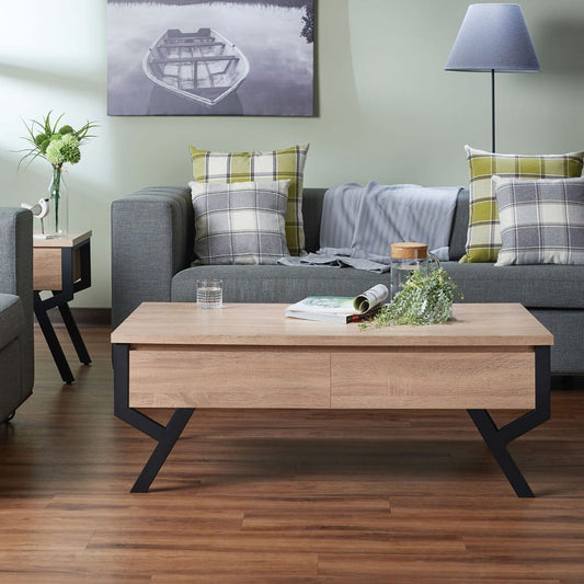 ACME Furniture - Kalina - Coffee Table - Rustic Natural & Black - 80585 view 2