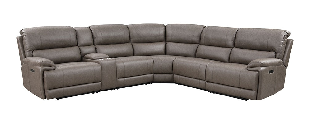 ACME Furniture - Kantu Motion Sectional Sofa - Brown Synthetic Leather - LV04270 veiw 2