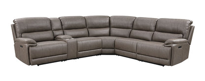 ACME Furniture - Kantu Motion Sectional Sofa - Brown Synthetic Leather - LV04270 veiw 2