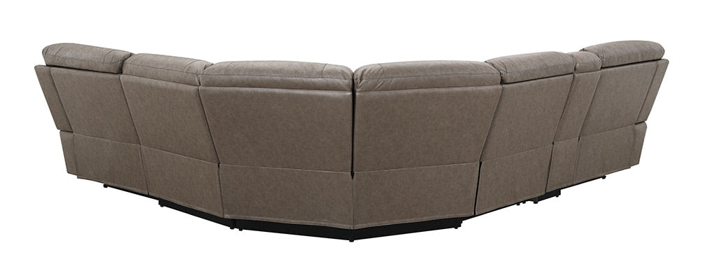 ACME Furniture - Kantu Motion Sectional Sofa - Brown Synthetic Leather - LV04270 veiw 5