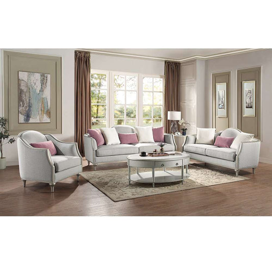 ACME Furniture - Kasa Chair w/Pillow - Beige Linen - LV01501 veiw 1