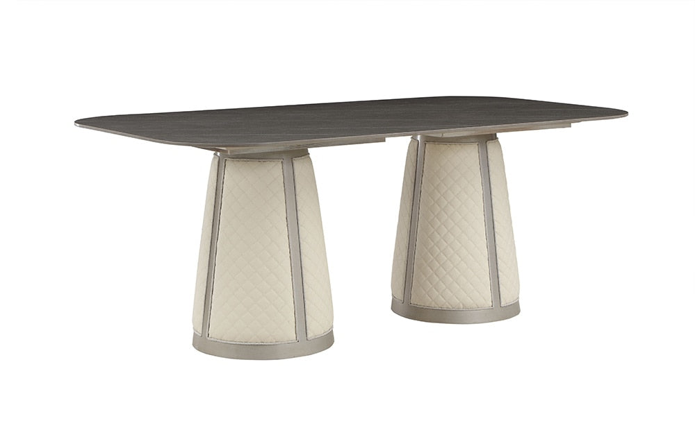 ACME Furniture - Kasa Dining Table - Sintered Stone Top & Champagne Finish - DN02011 view 1