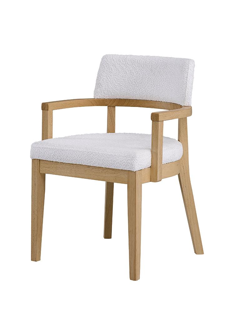 ACME Furniture - Kasem Side Chair(Set of 2) - Gorge Fabric & Oak Finish - DN02616 view 1