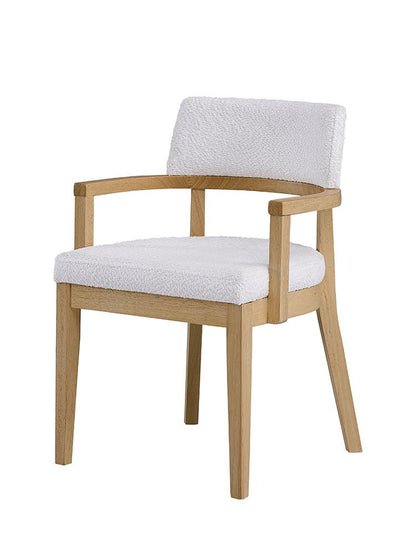 ACME Furniture - Kasem Side Chair(Set of 2) - Gorge Fabric & Oak Finish - DN02616 view 1