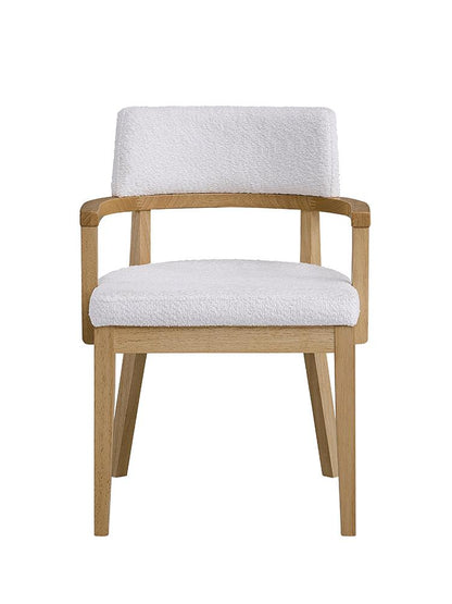ACME Furniture - Kasem Side Chair(Set of 2) - Gorge Fabric & Oak Finish - DN02616 view 2