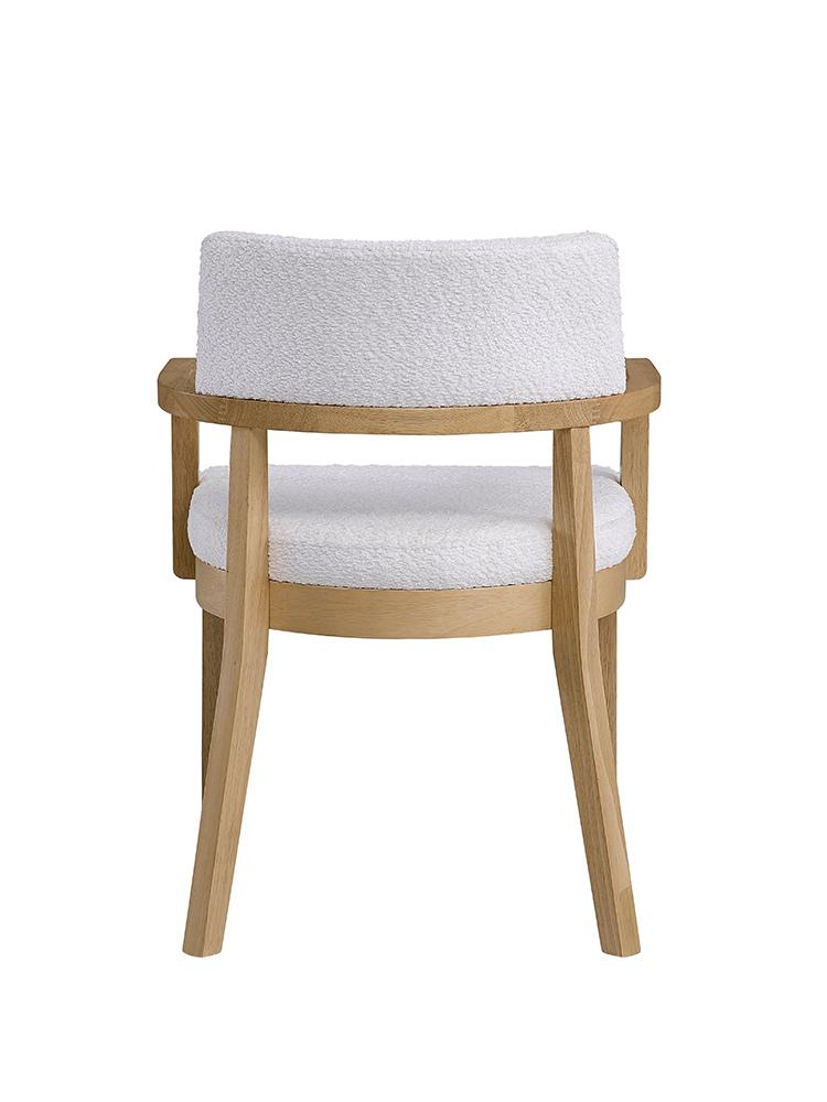 ACME Furniture - Kasem Side Chair(Set of 2) - Gorge Fabric & Oak Finish - DN02616 view 4